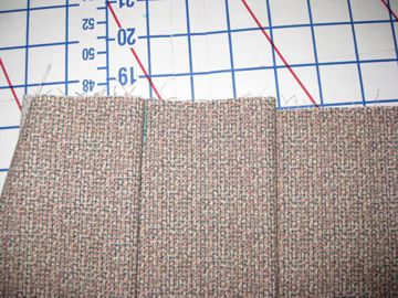 second dart and V fold