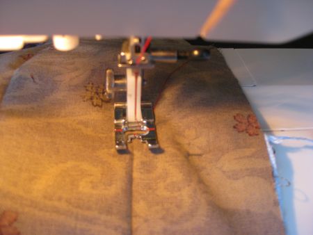 view of pleats from the edge